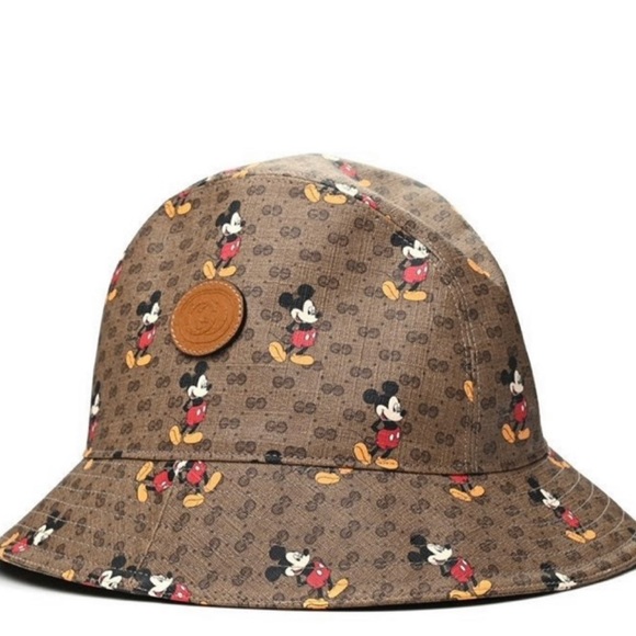 Gucci Accessories - 🔥 SOLD 🔥 AUTHENTIC GUCCI X MICKEY GG SIGNATURE MONOGRAM BUCKET HAT SZ M HTF